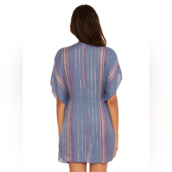 BECCA by Rebecca Virtue Metallic Stripe Cover Tunic M/L - Picture 4 of 4